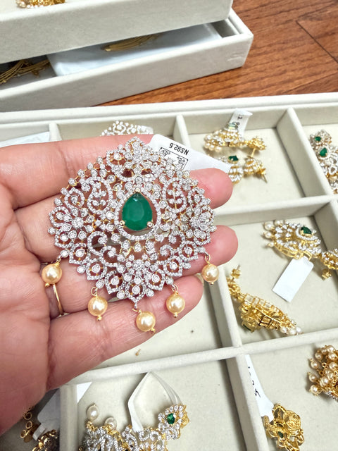 Pure 925 Silver Diamond Look CZ Pendant