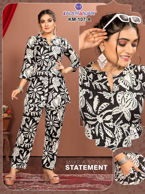 Women Soft Cotton 2-Piece Co-Ord Set