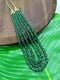 Natural Emerald Pumpkin Beads Mala