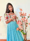 Teens 10-15 yrs - Trendy Tissue Long Gown