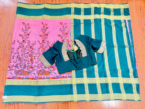 Dola Silk Kalamkari Saree