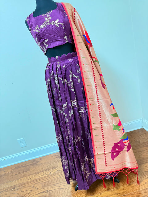 Women Large - Banaras Brocade Lehanga Set