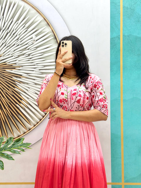 Mul Mul Cotton Frock Dress