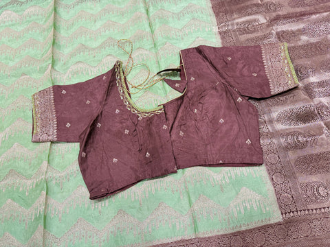 Banaras Munga silk saree