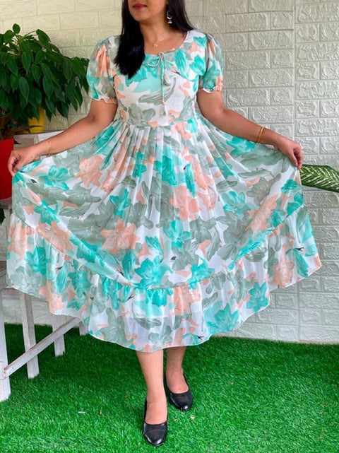Georgette Frock Dress