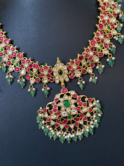 Pachi Kundan Jadau Necklace