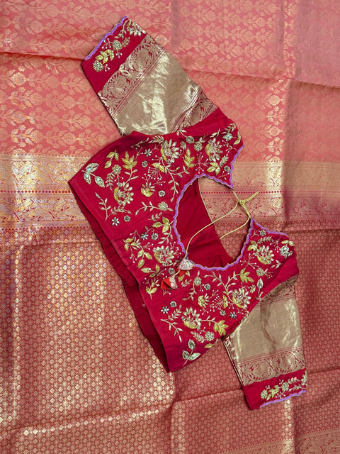 Pure Kanchipattu / Kanjeevaram Brocade Saree