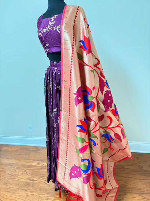 Women Large - Banaras Brocade Lehanga Set