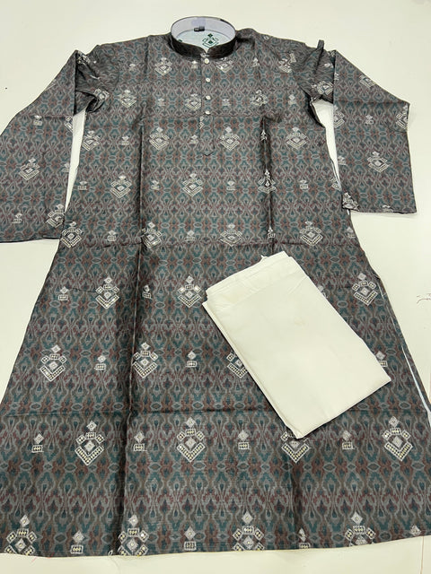 Silk Embroidered Men’s Kurta Pyzama