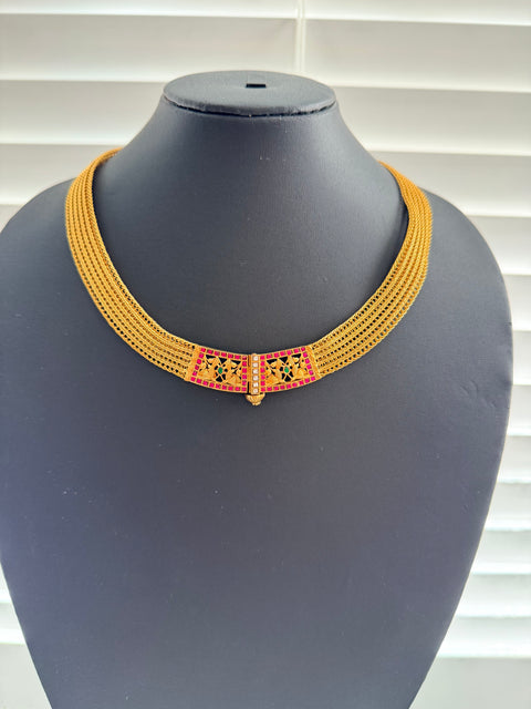 Pure 925 Silver Mesh Necklace
