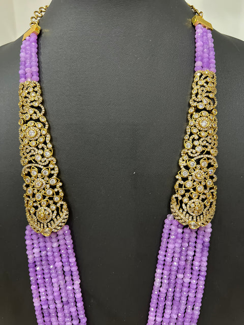 Victorian CZ Multilayer Beaded Necklace
