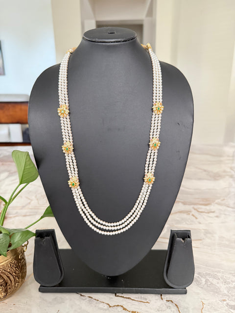 Pure 925 Silver Swarovski Pearl Necklace