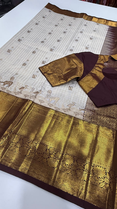 Premium Semi Gadwal silk saree
