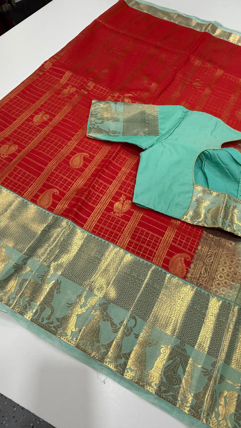 Premium Semi Gadwal silk saree