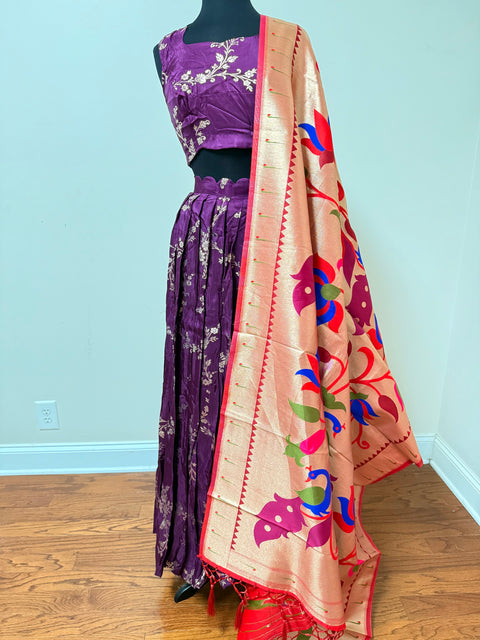 Women Large - Banaras Brocade Lehanga Set