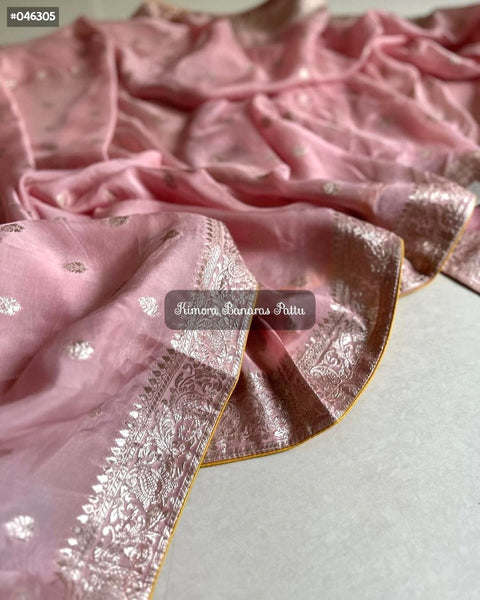 Soft Chiffon Banaras Munga Saree