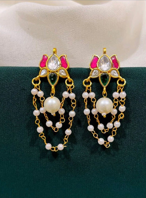Pachi Kundan Jadau Earrings