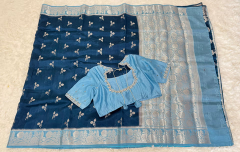 Green Mango Pattu Silk Saree
