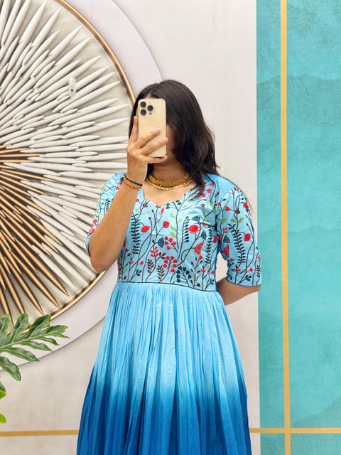 Mul Mul Cotton Frock Dress