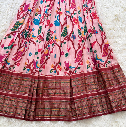 Teen 10-12 yrs - ikkat patola lehenga