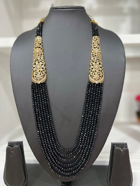 Victorian CZ Multilayer Beaded Necklace