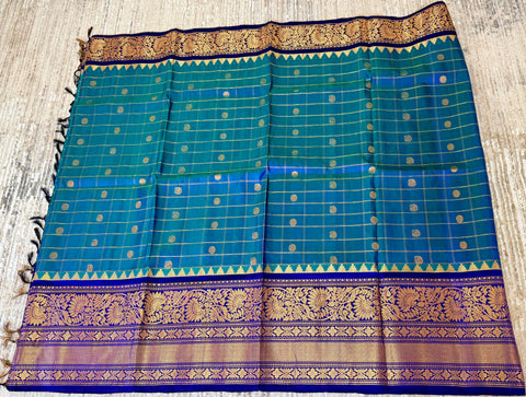 Pure Handloom Gadwal Pattu Saree