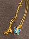 Pure 925 Silver Meena Butterfly Pendant Necklace