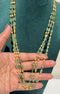 Pure 925 Silver Multi Layer Green Natural Aventurine Necklace / Mala