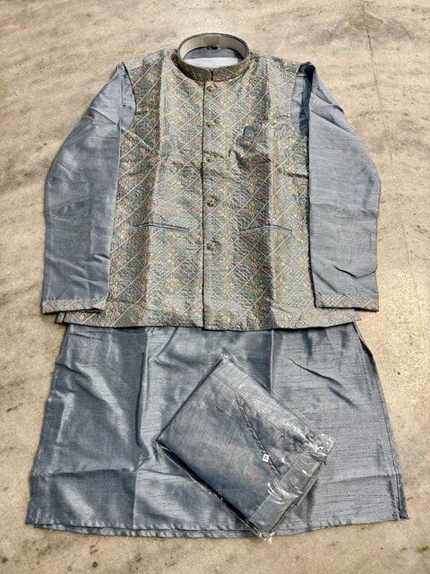 2 for $100 - Silk Men’s Modi Kurta Pyzama