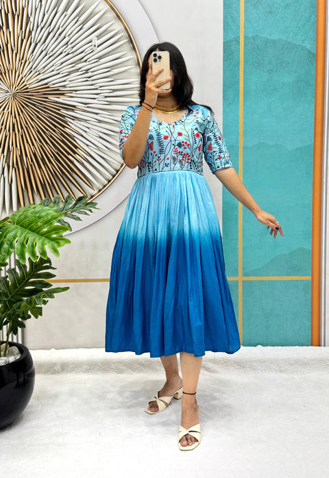 Mul Mul Cotton Frock Dress