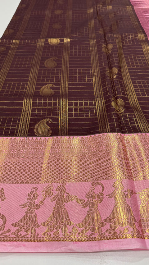 Premium Semi Gadwal silk saree