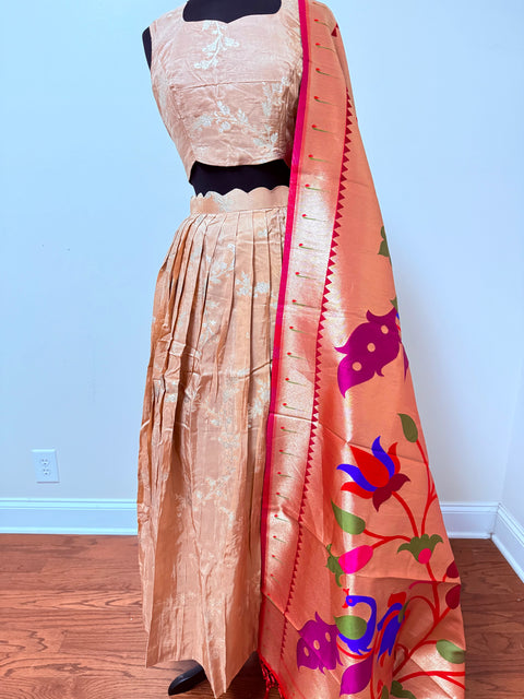 Women XL- Banaras Brocade Lehanga Set