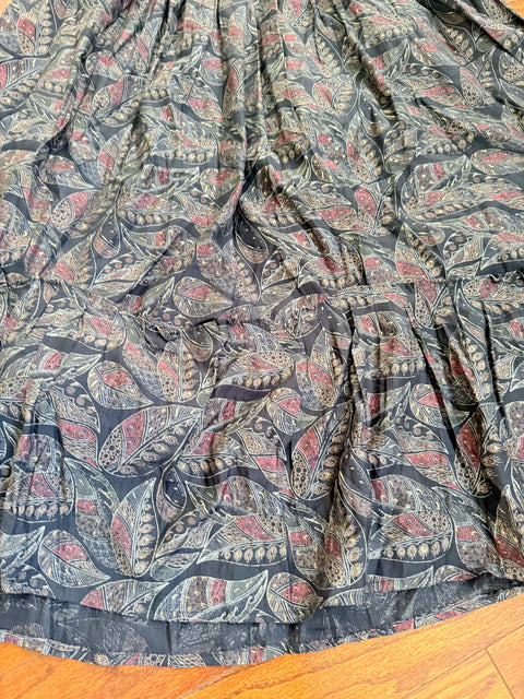 Cotton Foil Print Frock Dress