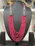 Victorian CZ Multilayer Beaded Necklace