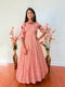 9-10 yrs - Trendy Tissue Long Gown with Shrug