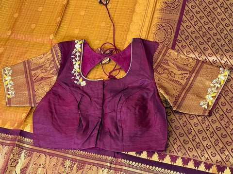 Pure Handloom Gadwal Pattu Saree