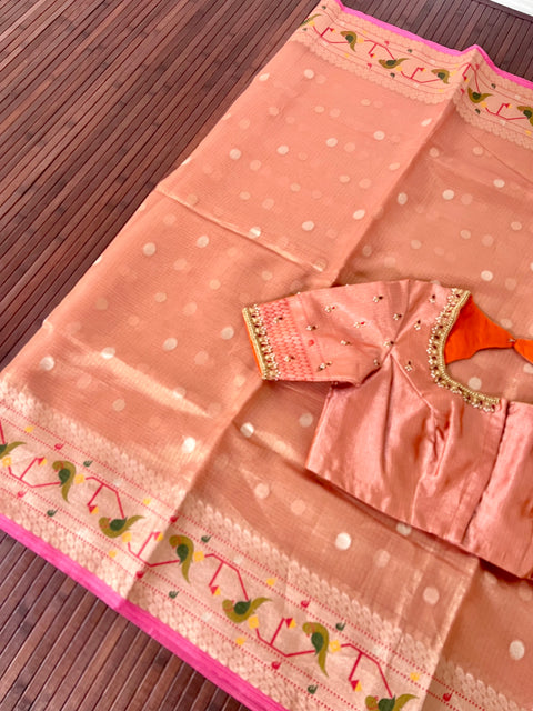 Tissue Kota silk saree