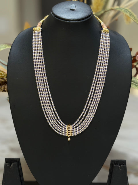 Pure 925 Silver CZ Beads Necklace