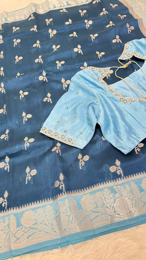 Green Mango Pattu Silk Saree