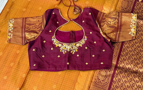 Pure Handloom Gadwal Pattu Saree