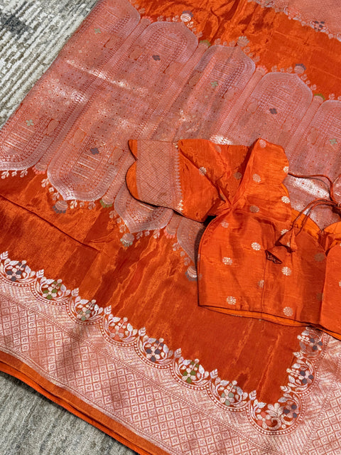 Premium Banaras Mushru Silk Saree