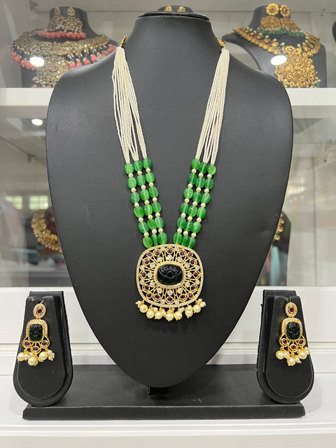 Beaded Long necklace Set (Copy)