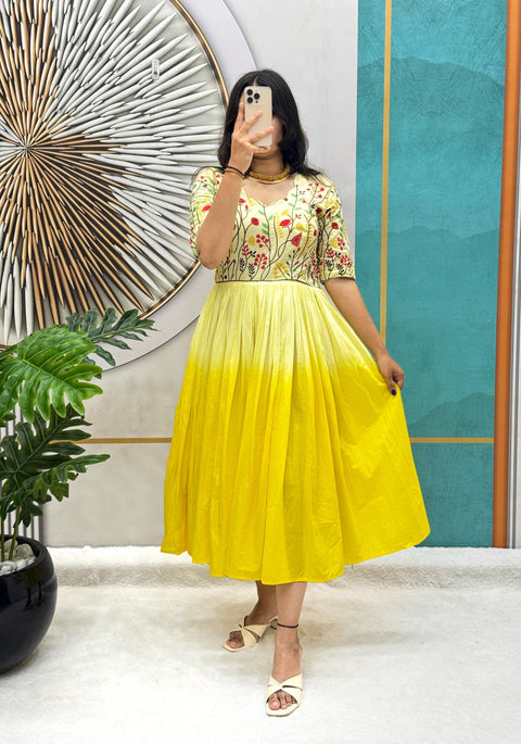 Mul Mul Cotton Frock Dress