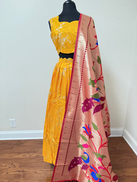 Women XXL- Banaras Brocade Lehanga Set