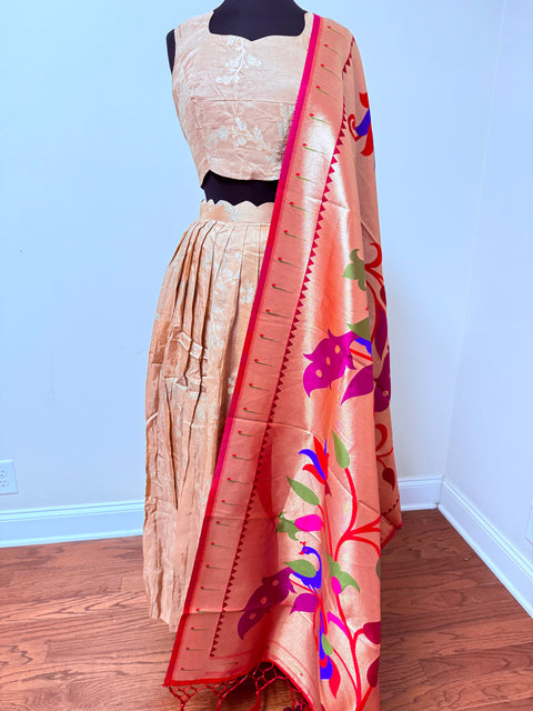 Women XL- Banaras Brocade Lehanga Set