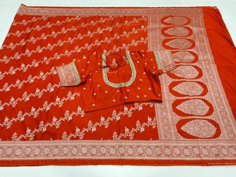 Banaras Mushru Silk Saree