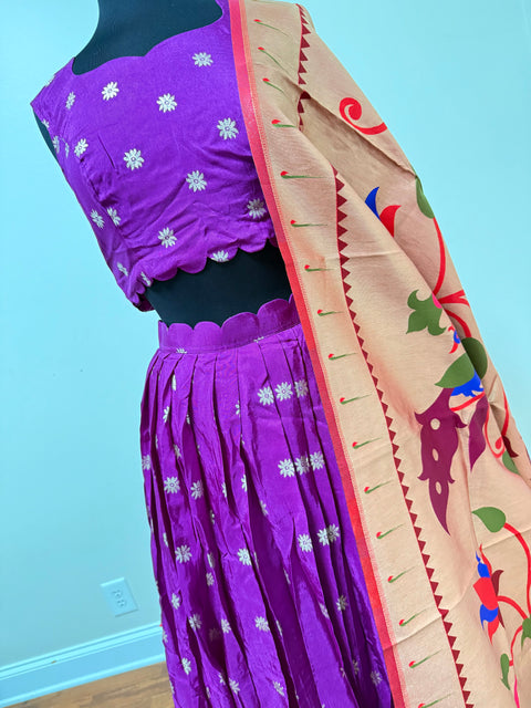 Women Large - Banaras Paithani Lehanga Set
