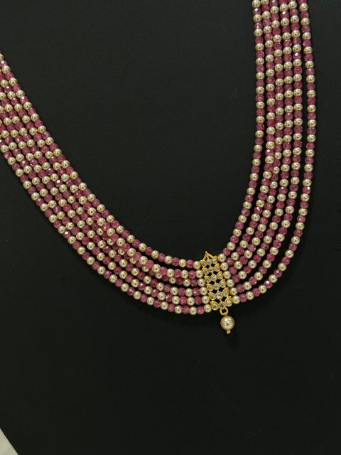 Pure 925 Silver CZ Beads Necklace