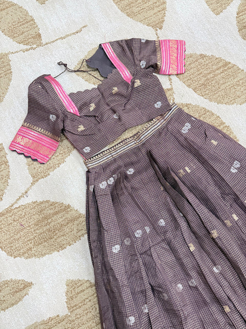 Size Large - Crepe Silk Lehanga Set