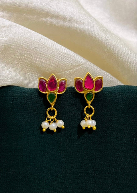 Pachi Kundan Jadau Earrings